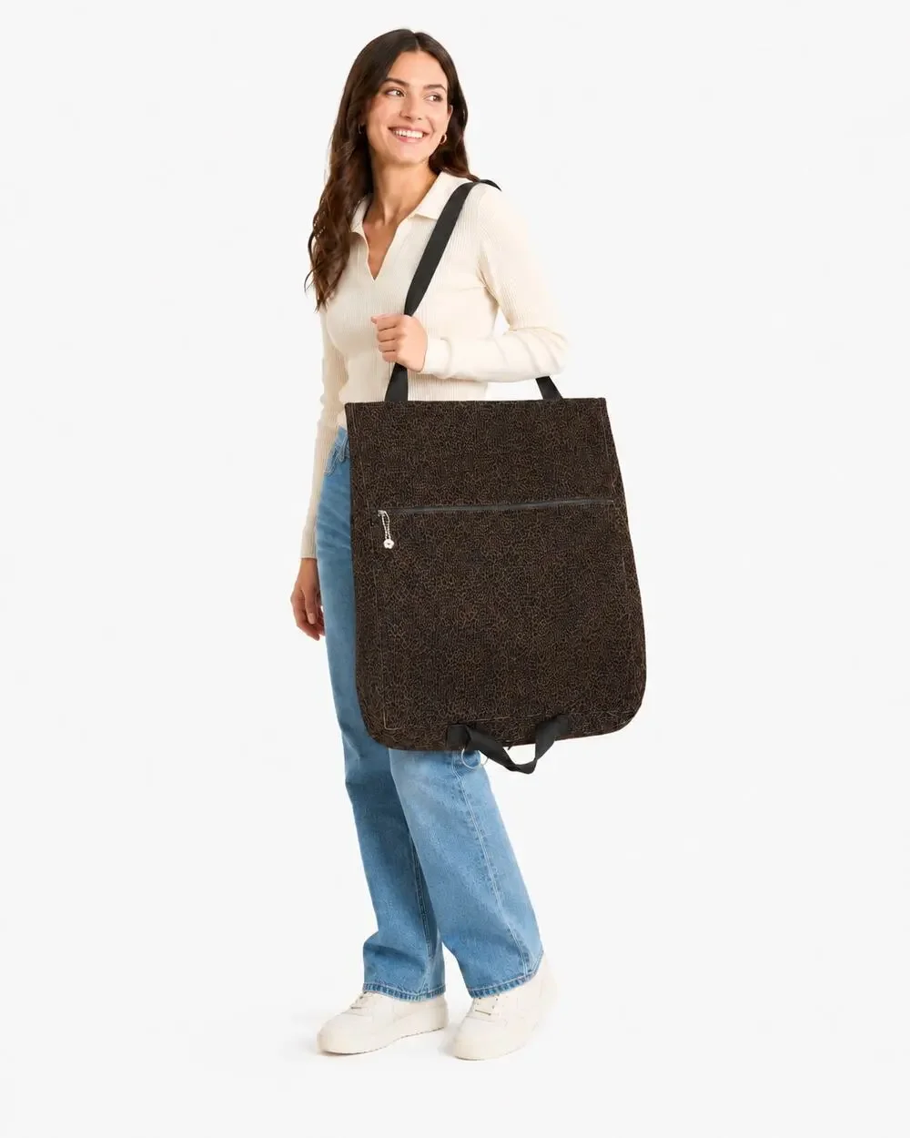 Nordic House Design Animal Print Corduroy Full Size Garment Bag